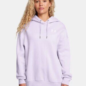 Under Armour Women's Fleece Oversized Hoodie in Purple Salt size S NWT